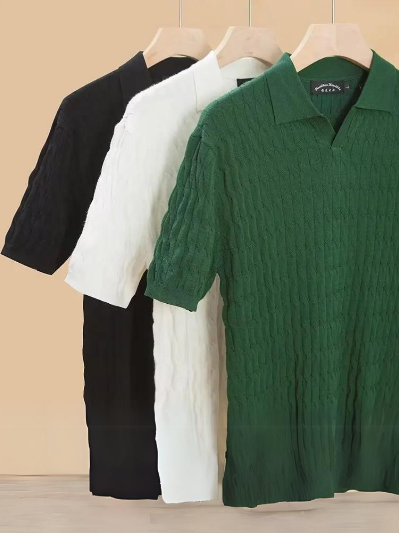 Desiderio: Muscle Fit Knit Polo