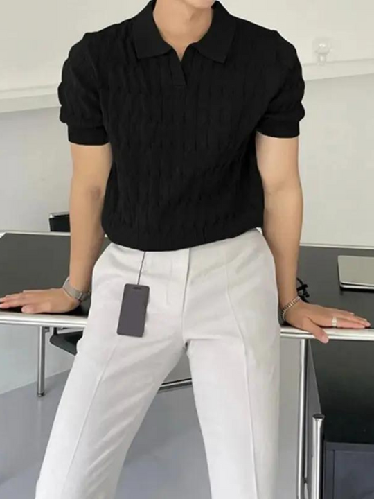 Desiderio: Muscle Fit Knit Polo