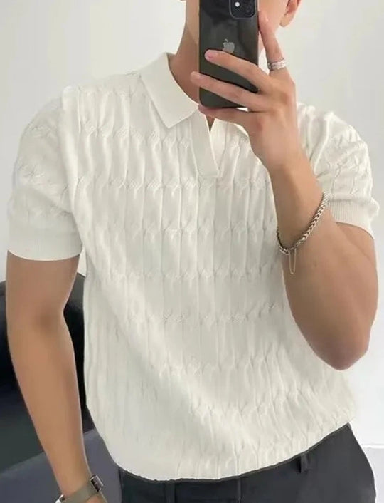 Desiderio: Muscle Fit Knit Polo