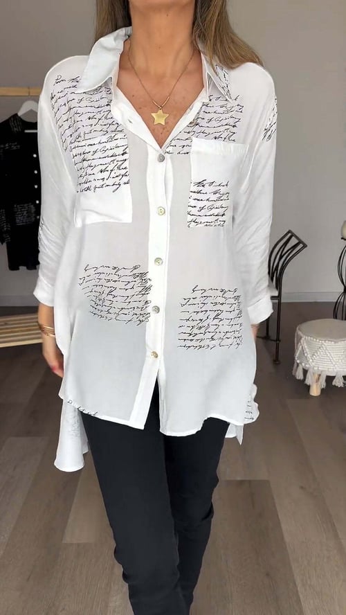 Lunetta: Stylish Printed Blouse