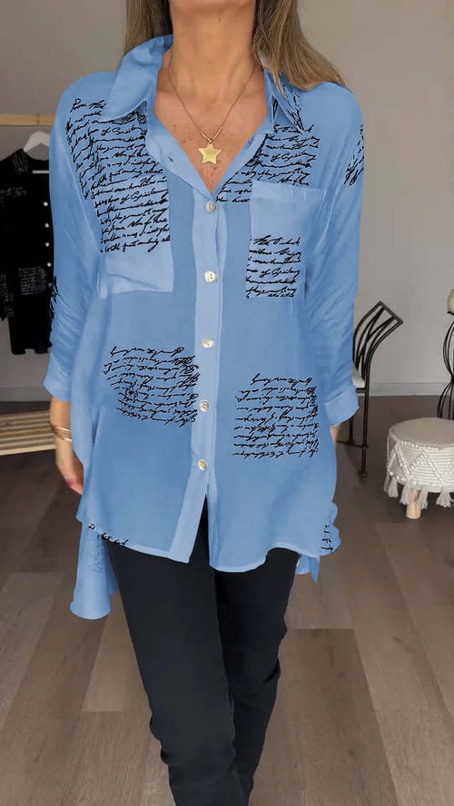 Lunetta: Stylish Printed Blouse