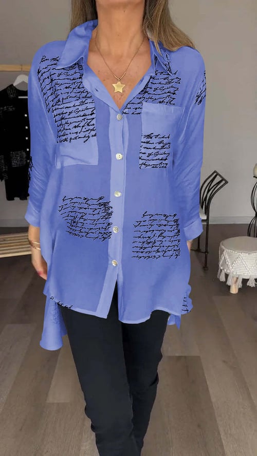 Lunetta: Stylish Printed Blouse
