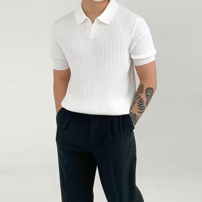 Sogno: Muscle Fit Knit Shirt