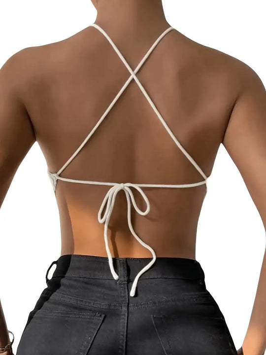 Passione: Backless Halter Top