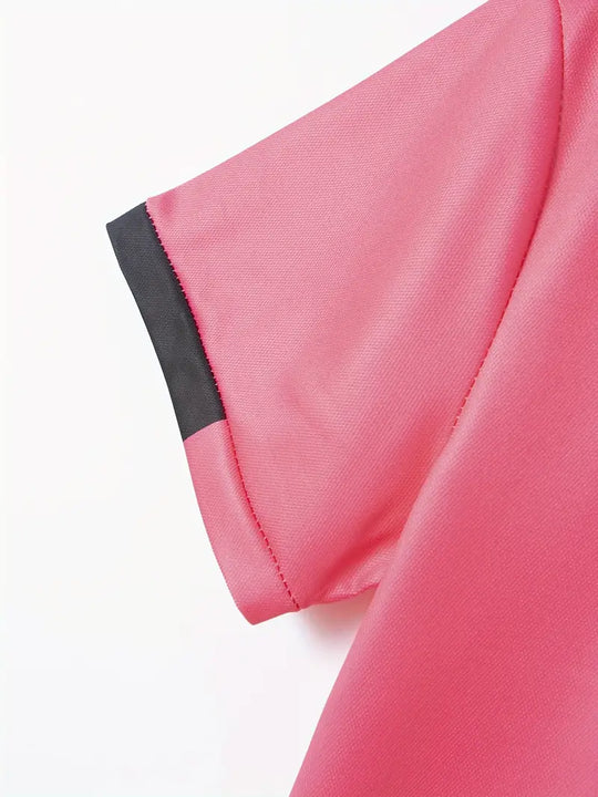 Raffinato: Color Block Sporty Lapel Shirt