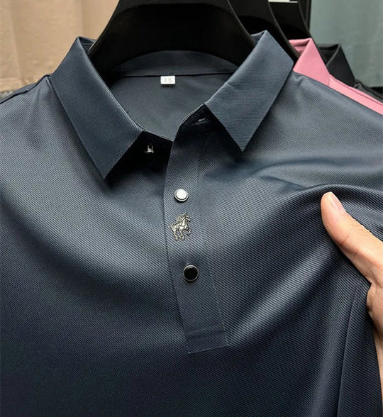 Veneto Classic: Wrinkle-Free Muscle Fit Polo Shirt