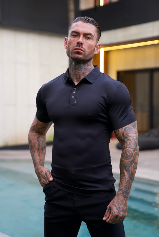 Veneto: Wrinkle-Free Muscle Fit Polo Shirt