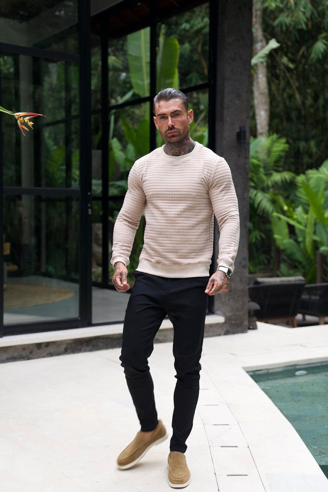 Milano: Textured Slim Fit Knit