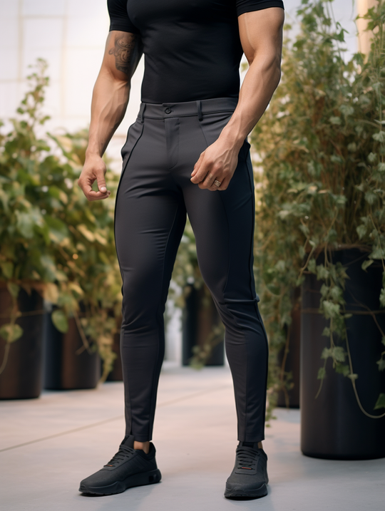 Novate: Wrinkle-Free Slim Fit Trousers