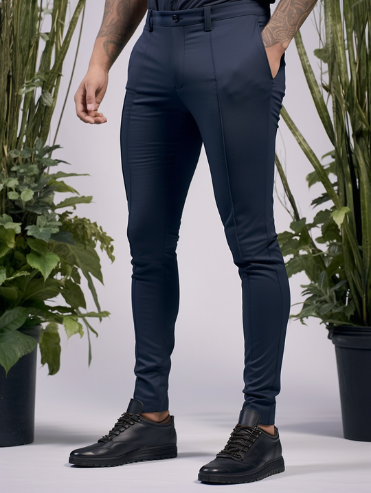 Novate Wrinkle-Free Slim Fit Trousers