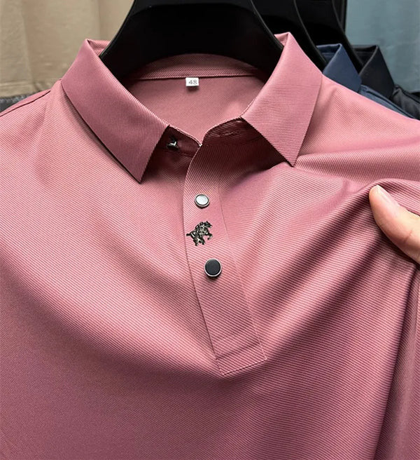 Veneto Classic: Wrinkle-Free Muscle Fit Polo Shirt