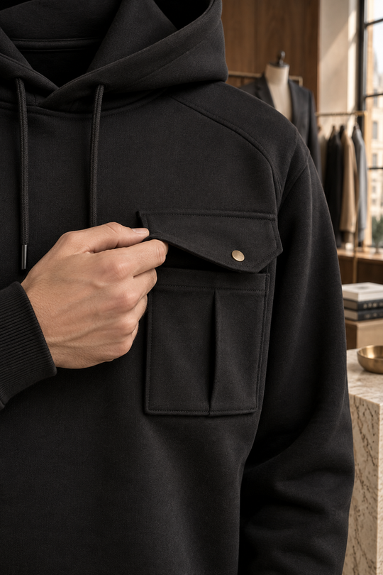 Leone: Premium Cargo Pocket Hoodie