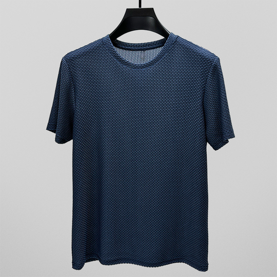 Miracolo: Sculpted Weave Crew Neck Tee