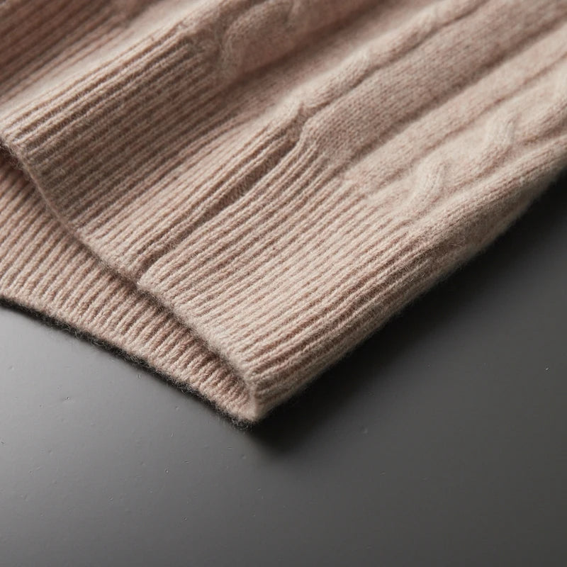 Caldo: Premium Cashmere Half-Zip Sweater