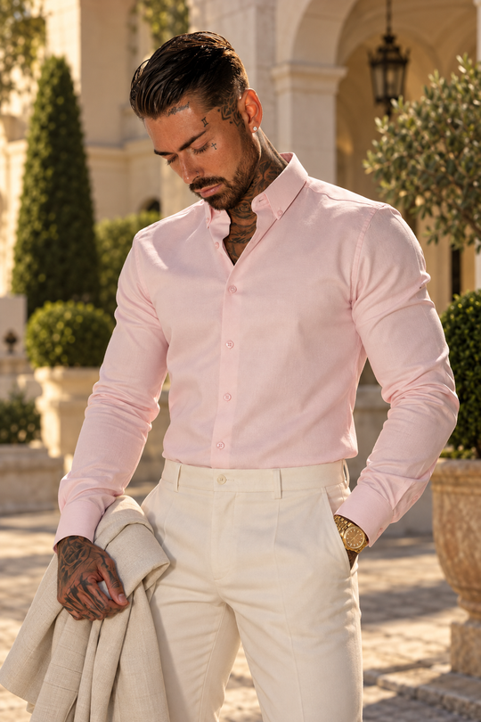 Luciano: Classic Stretch Oxford Shirt