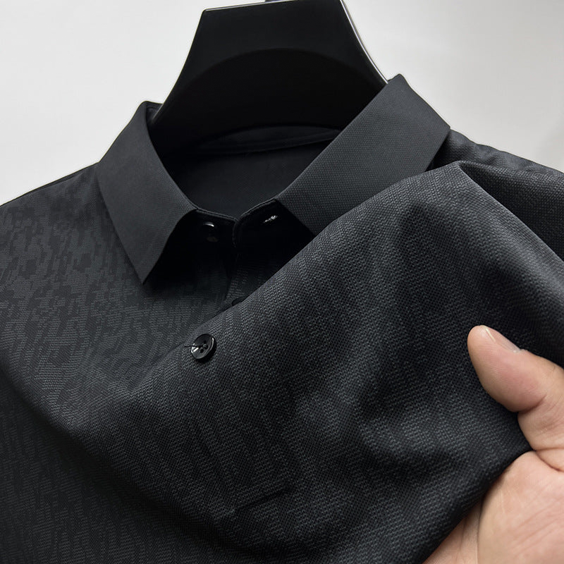 Distinto: Subtle Pattern Polo Shirt