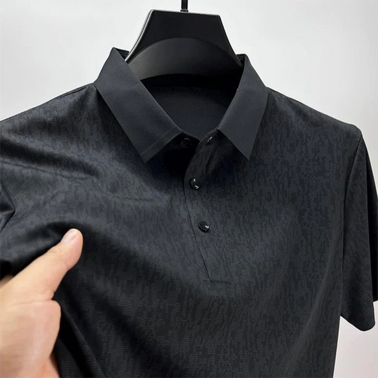 Distinto: Subtle Pattern Polo Shirt