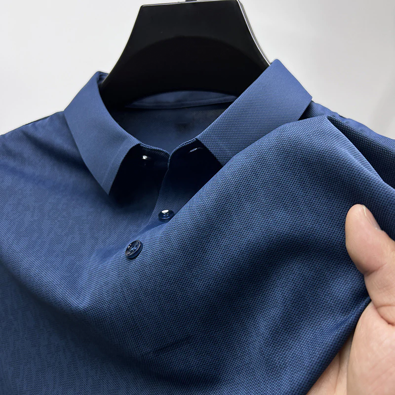 Distinto: Subtle Pattern Polo Shirt